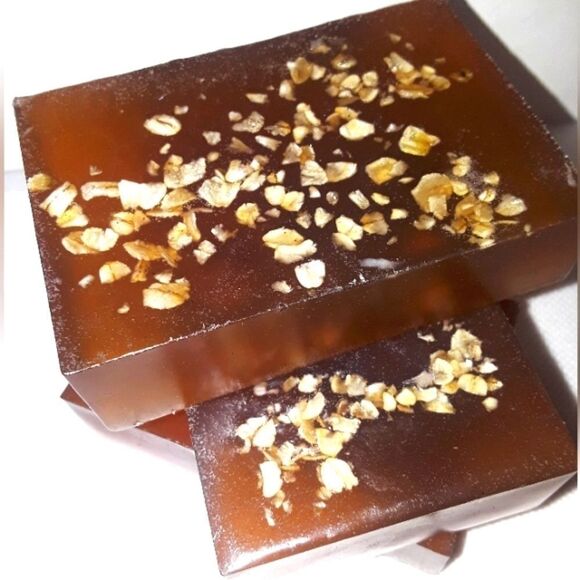HAND crafted Orange Brown sugar and oats organic soap bar - Picture 4 of 7